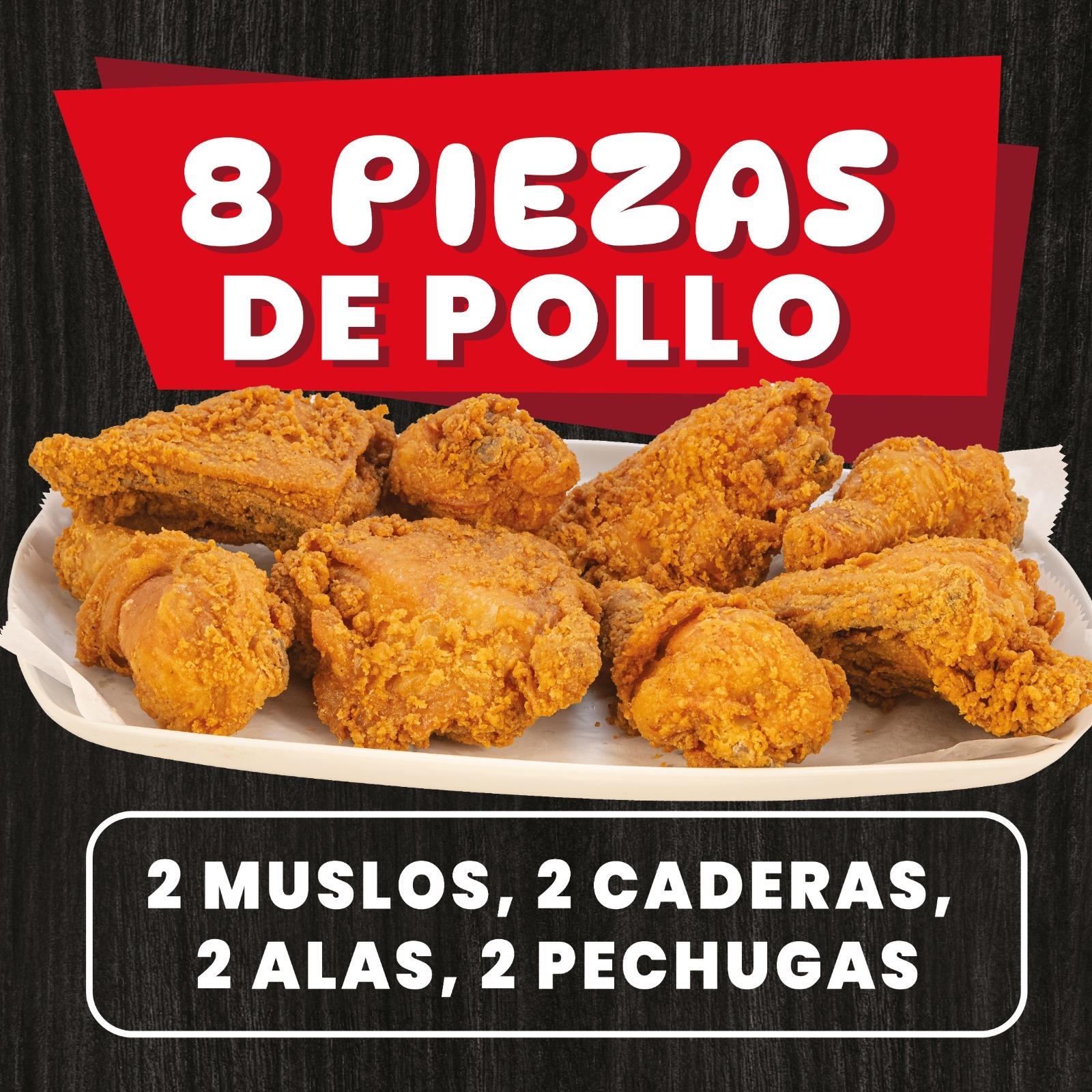 8 piezas